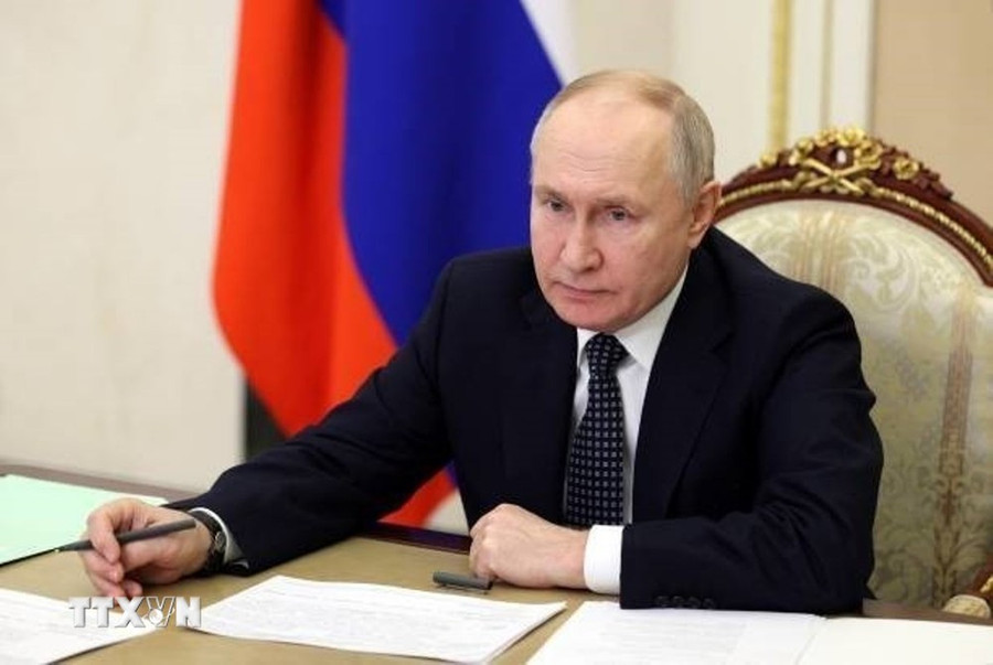 Tổng thống Nga Vladimir Putin. (Ảnh: Getty Images/ TTXVN) Tổng thống Nga Vladimir Putin. (Ảnh: Getty Images/ TTXVN)