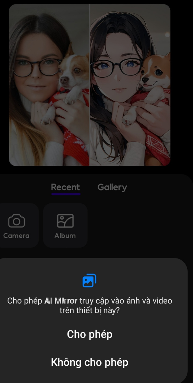 Coi chừng 'giao trứng cho ác' khi dùng những ứng dụng chỉnh sửa ảnh - Ảnh 2. Nhiều ý kiến cho rằng có không ít rủi ro khi cho phép ứng dụng chỉnh sửa ảnh truy cập vào kho ảnh, điện thoại... CHỤP MÀN HÌNH