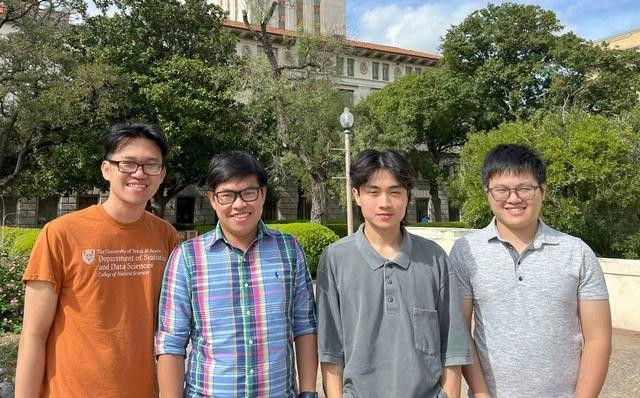 Giáo sư Minh Nhật (thứ 2 từ trái sang) làm cầu nối giúp nhiều người trẻ VN học tiến sĩ về học máy, thống kê, trí tuệ nhân tạo tại các trường hàng đầu thế giới. Ảnh: NVCC