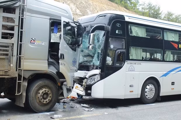 Hiện trường vụ tai nạn. (Nguồn: PLO)