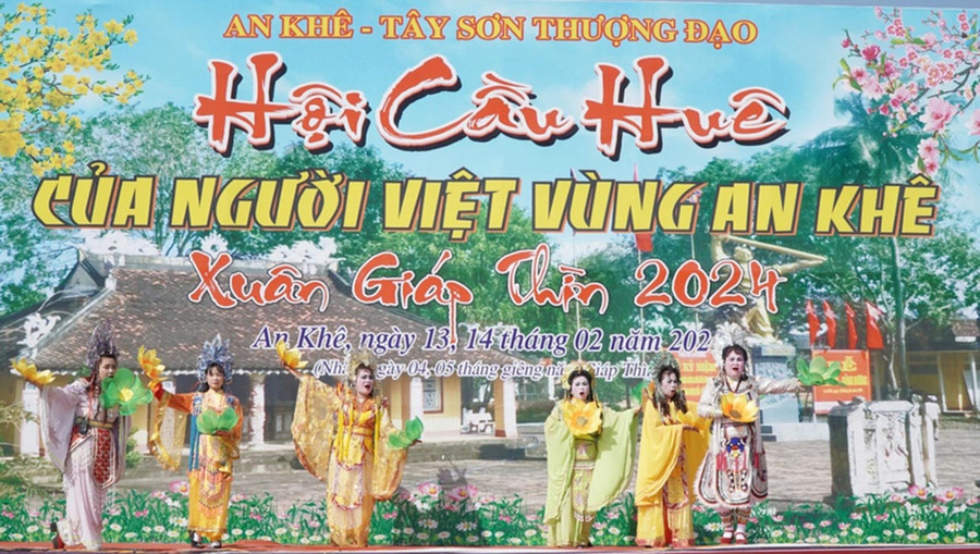 Hội cầu huê của người Việt vùng An Khê năm 2024. Ảnh: Đ.T