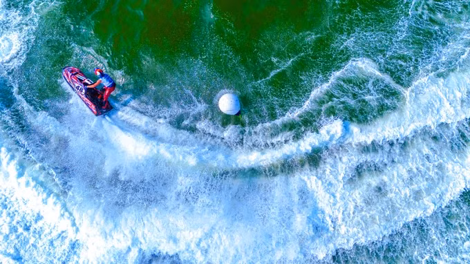 Mãn nhãn lát cắt cuộc đua từ trên cao