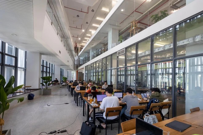 Giờ tự học của sinh viên Trường Đại học Việt Đức. (Nguồn: Trường Đại học Việt Đức) Giờ tự học của sinh viên Trường Đại học Việt Đức. (Nguồn: Trường Đại học Việt Đức)