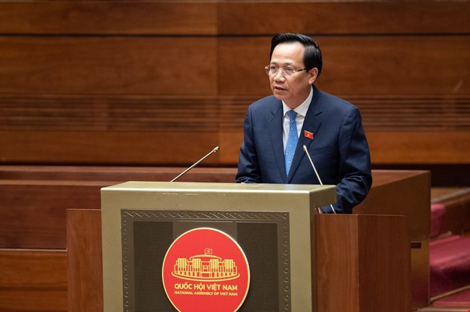 Chính phủ trình 2 phương án về rút bảo hiểm xã hội 1 lần - Ảnh 1. Bộ trưởng Bộ LĐ-TB-XH Đào Ngọc Dung phát biểu. Ảnh: Ngọc Thắng