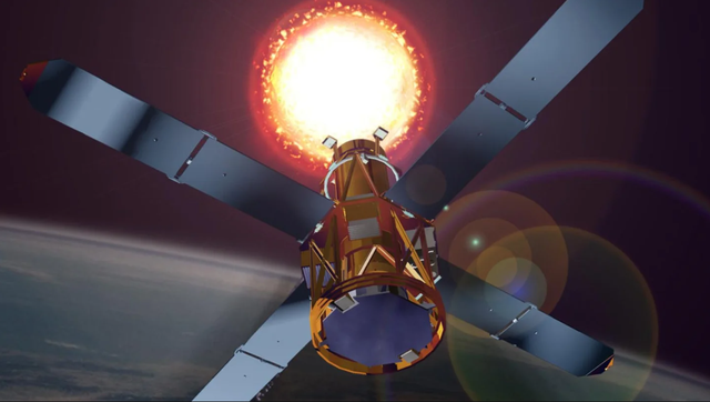 Vệ tinh RHESSI được phóng lên quỹ đạo trái đất năm 2002. Ảnh: NASA