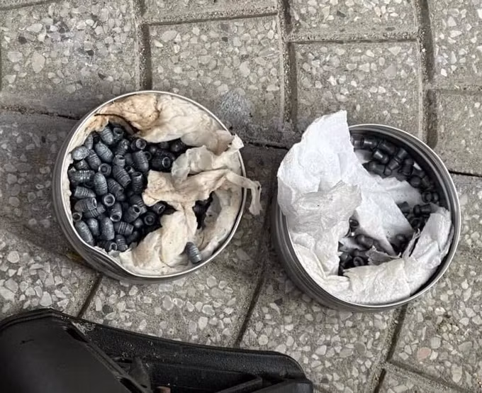 Số lượng đạn chì thu giữ từ chỗ M. cất giấu