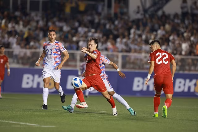 Đội tuyển VN sẽ tự tin đón tiếp đối thủ Iraq sau chiến thắng tại Philippines. Ảnh: Thụy An