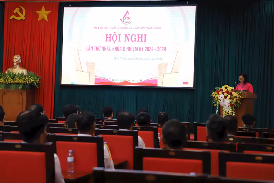 Ủy ban MTTQ Việt Nam tỉnh Đắk Nông lần thứ V, nhiệm kỳ 2024 - 2029 tiến hành Hội nghị lần thứ nhất