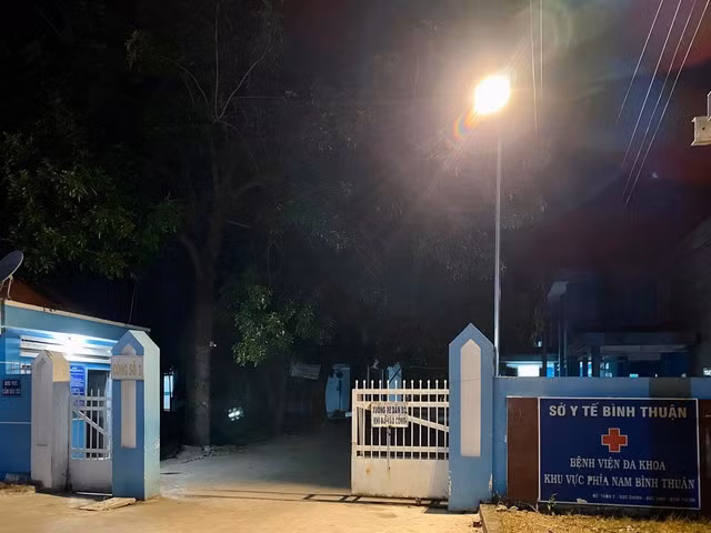 Bệnh viện Đa khoa Khu vực Nam Bình Thuận, nơi anh Bùi Văn H. được đưa đến, nhưng xác định đã tử vong trước đó