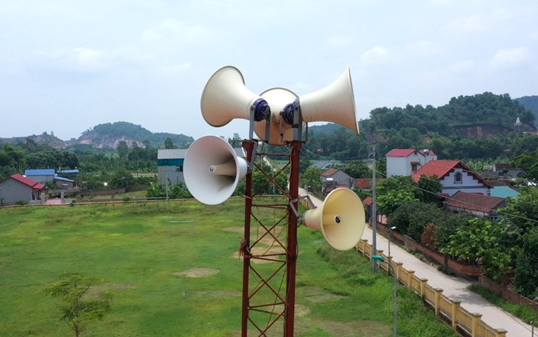 Hệ thống truyền thanh thực hiện chức năng thông tin cơ sở (ảnh tư liệu)