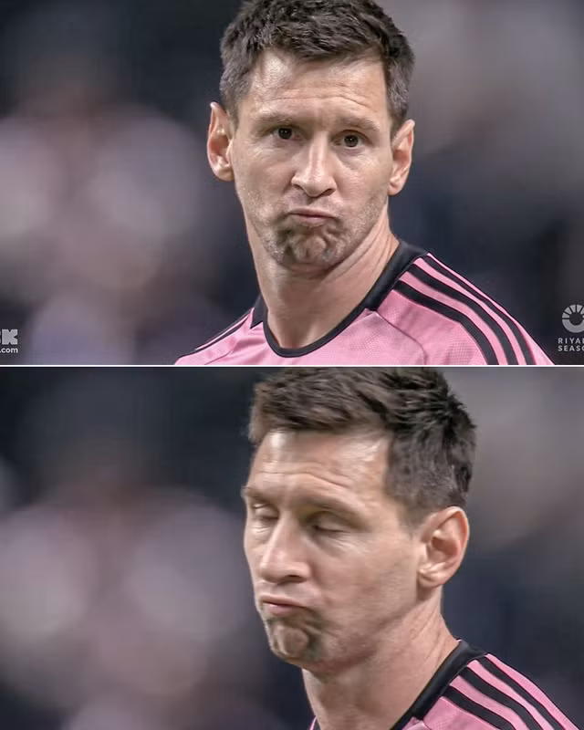 Messi chán nản khi nhìn đối phương ghi 2 bàn thắng liên tiếp. Ảnh: AFP