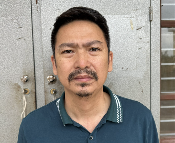 Phạm Văn Toàn tại cơ quan công an. Phạm Văn Toàn tại cơ quan công an.