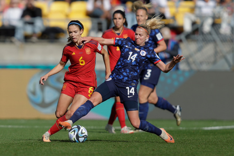 Tuyển nữ Tây Ban Nha lần đầu vào bán kết World Cup nữ sau khi thắng Hà Lan 2-1. Ảnh: LĐBĐ Hà Lan Tuyển nữ Tây Ban Nha lần đầu vào bán kết World Cup nữ sau khi thắng Hà Lan 2-1. Ảnh: LĐBĐ Hà Lan