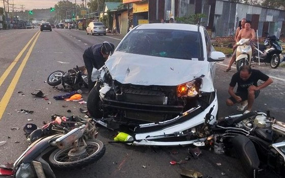 Hiện trường vụ tai nạn. Ảnh: CTV Hiện trường vụ tai nạn. Ảnh: CTV