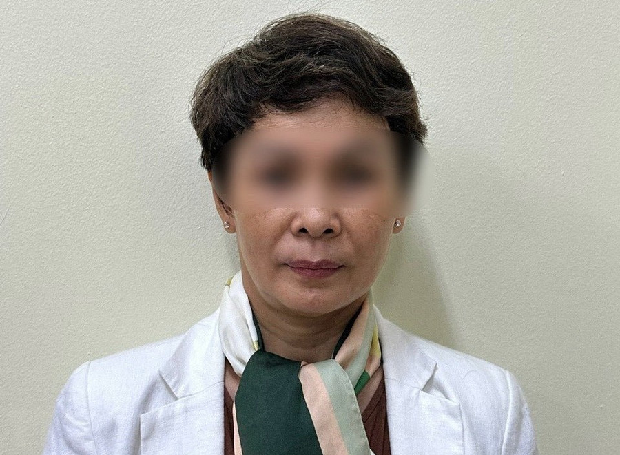 Đối tượng Bùi Thị Lương tại cơ quan công an. (Ảnh: TTXVN phát) Đối tượng Bùi Thị Lương tại cơ quan công an. (Ảnh: TTXVN phát)