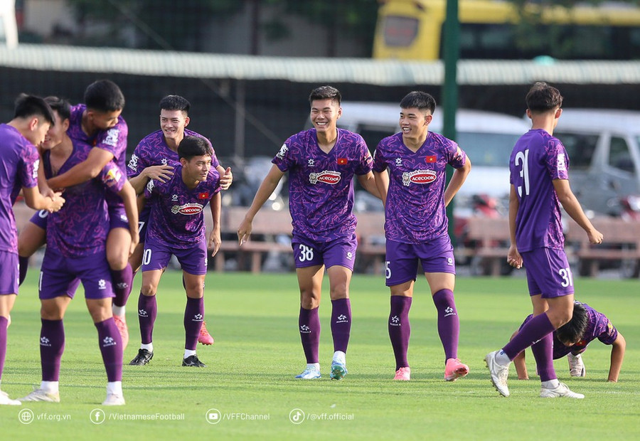 Đội tuyển U22 Việt Nam sẽ hội quân trở lại vào ngày 30/8 tới, cùng thời điểm hội quân dịp FIFA Days tháng 9/2024 của đội tuyển Việt Nam. (Nguồn: VFF)