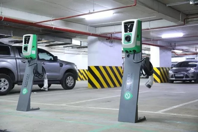 Trạm sạc điện vào chung cư (ảnh minh họa)