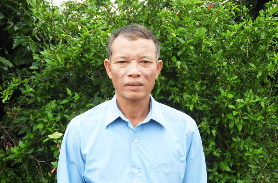 Ông Hoàng Văn Tuyển-Trưởng thôn 2, xã Chư Á, TP. Pleiku. Ảnh: Thanh Nhật