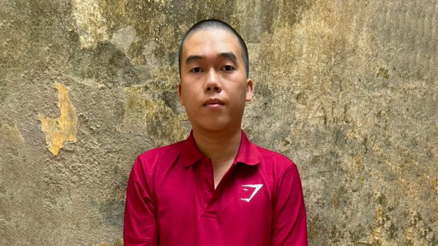 Bùi Quốc Minh Quân tại cơ quan điều tra. Bùi Quốc Minh Quân tại cơ quan điều tra.