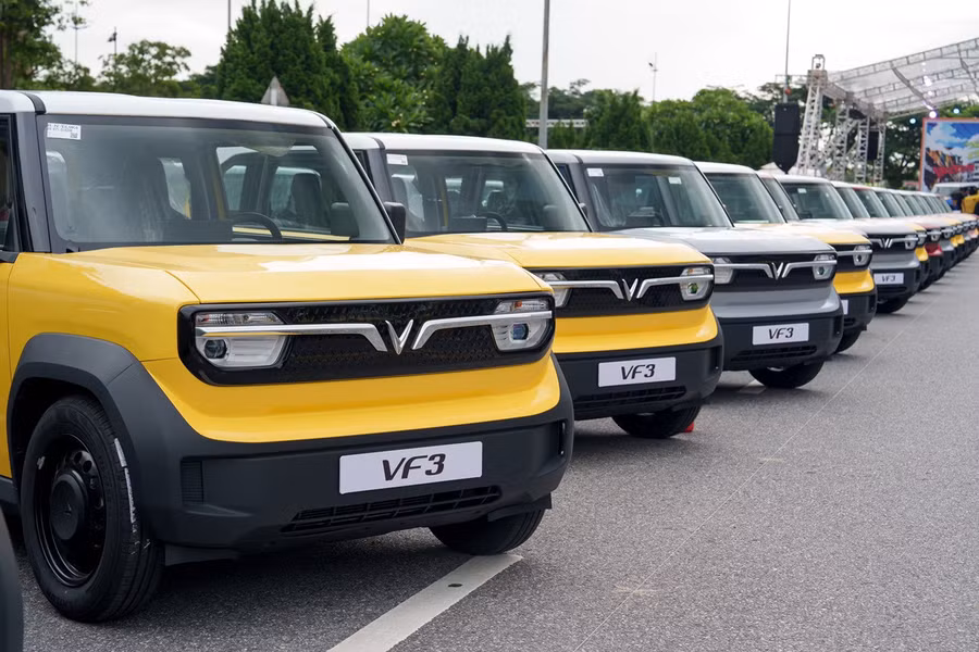 Khách hàng có thể đặt cọc mua xe VF3 tại sự kiện của Vinfast ngày 24/8 ở Đắk Nông