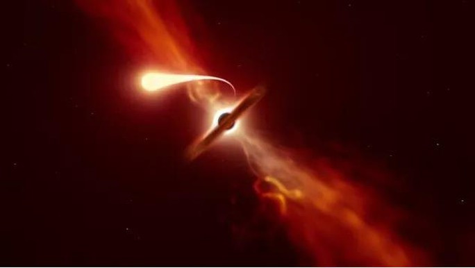 Vật thể “không thể tin nổi” hiện về từ thế giới 10 tỉ năm trước - Ảnh 1. Ảnh đồ họa mô tả "quái vật vũ trụ" từ thế giới cổ xưa và xa xôi - Ảnh: ESO