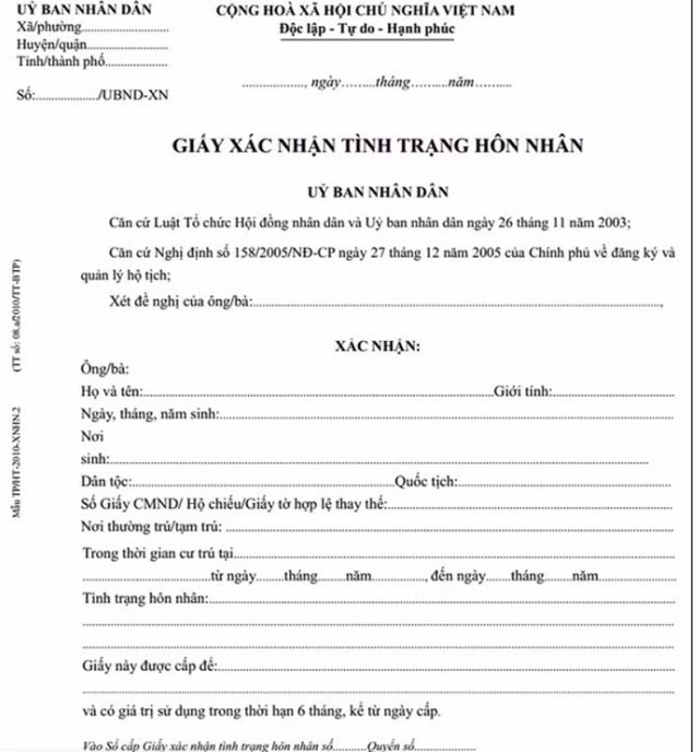 Nhiều người ủng hộ bãi bỏ quy định xin giấy xác nhận độc thân Nhiều người ủng hộ bãi bỏ quy định xin giấy xác nhận độc thân