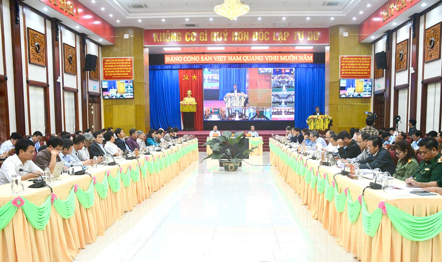 Quang cảnh hội nghị tại Hội trường 2-9 (TP. Pleiku). Ảnh: P.D Quang cảnh hội nghị tại Hội trường 2-9 (TP. Pleiku). Ảnh: P.D