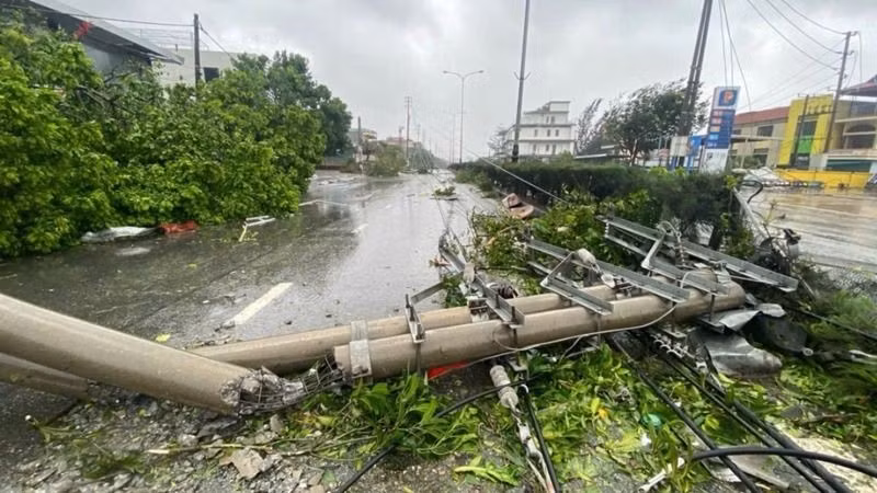 Bão số 3 đã làm hư hỏng hệ thống điện trên địa bàn tỉnh Quảng Ninh