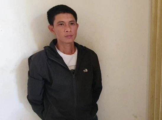 Bị can Khải tại cơ quan công an. CÔNG AN CUNG CẤP