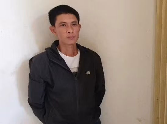 Bị can Khải tại cơ quan công an. CÔNG AN CUNG CẤP