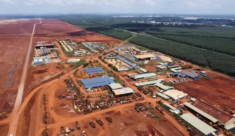 Dự án Sân bay Long Thành cơ bản hoàn thành gói thầu san nền giai đoạn 1. (Ảnh: TTXVN phát) Dự án Sân bay Long Thành cơ bản hoàn thành gói thầu san nền giai đoạn 1. (Ảnh: TTXVN phát)