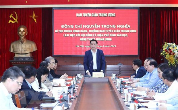 Toàn cảnh buổi làm việc. (Ảnh: Phương Hoa/TTXVN) Toàn cảnh buổi làm việc. (Ảnh: Phương Hoa/TTXVN)