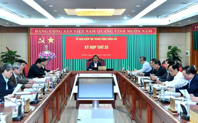 Kỳ họp thứ 35 UBKT Trung ương. Ảnh nguồn TPO Kỳ họp thứ 35 UBKT Trung ương. Ảnh nguồn TPO