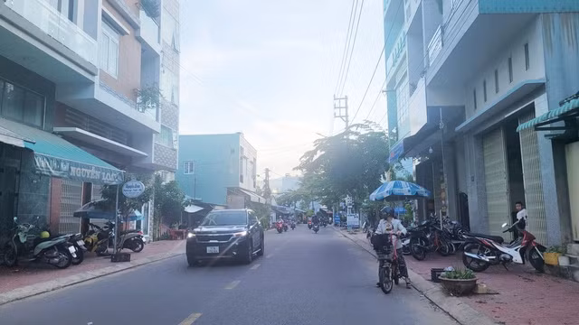 Đường Hoàng Văn Thụ nối dài ở TP.Quy Nhơn. ẢNH: HOÀNG TRỌNG