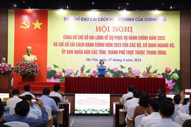 Ban Chỉ đạo cải cách hành chính của Chính phủ đã công bố chỉ số cải cách hành chính cấp bộ, cấp tỉnh