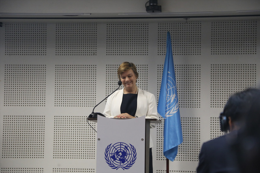 Bà Rana Flowers phát biểu tại hội thảo. Ảnh: Thùy Trang Bà Rana Flowers phát biểu tại hội thảo. Ảnh: Thùy Trang