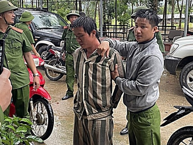 Phạm nhân Hồ Văn Đặng bị bắt vào chiều 27/9. (Ảnh: Công an cung cấp)