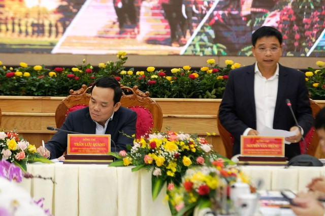 Tây nguyên sẽ có 8 tuyến cao tốc - Ảnh 1. Bộ trưởng Bộ GTVT Nguyễn Văn Thắng phát biểu. Ảnh: G.B