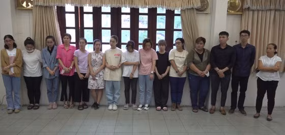 Nhóm đối tượng bị khởi tố. Ảnh: CA