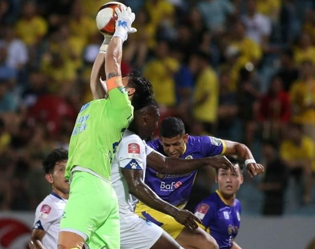 Nam Định để thua Hà Nội FC tại Hàng Đẫy. (Nguồn: Nam Định FC)