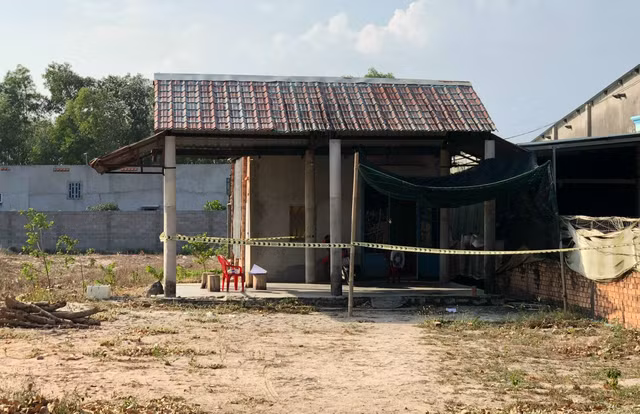 Nơi nạn nhân nghi bị sát hại. Ảnh: NGUYỄN LONG