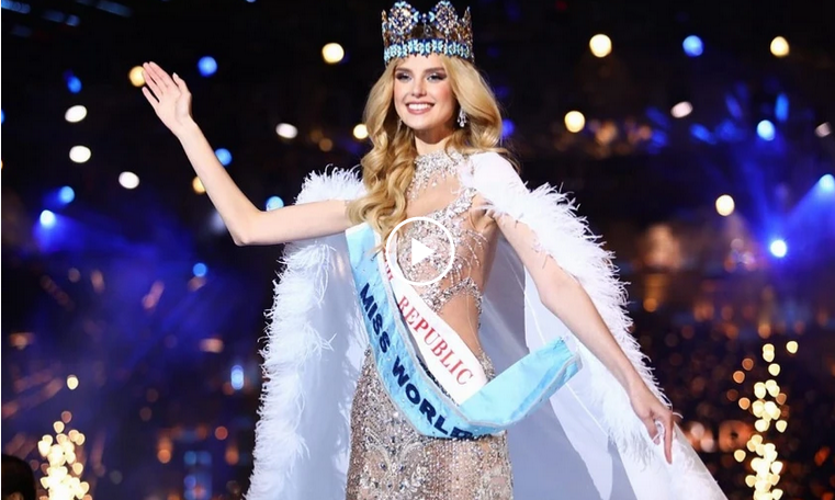 Khoảnh khắc đăng quang của Krystyna Pyszková, đại diện Cộng hòa Séc tại Miss World 2024. Nguồn: Missology