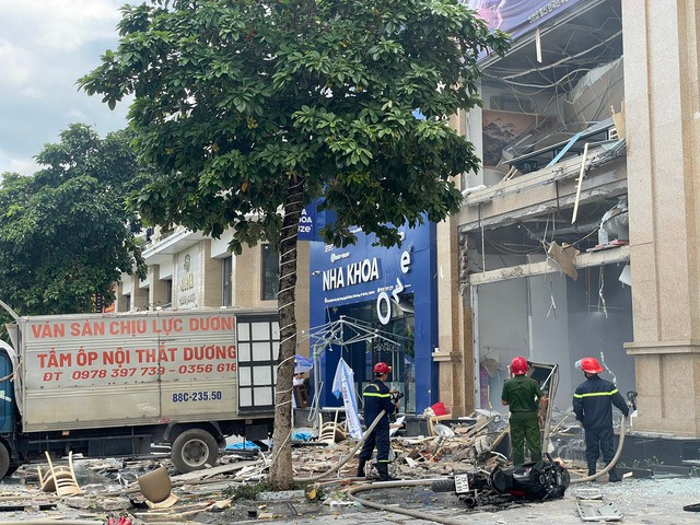 Hiện trường vụ nổ. Ảnh: CTV