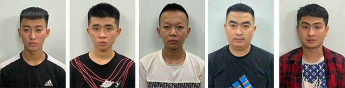 Bình Định: Bắt nhóm đối tượng cho vay lãi suất “cắt cổ” gần 450%/năm - Ảnh 1. Nhóm đối tượng cho vay nặng lãi. Ảnh: Công an cung cấp