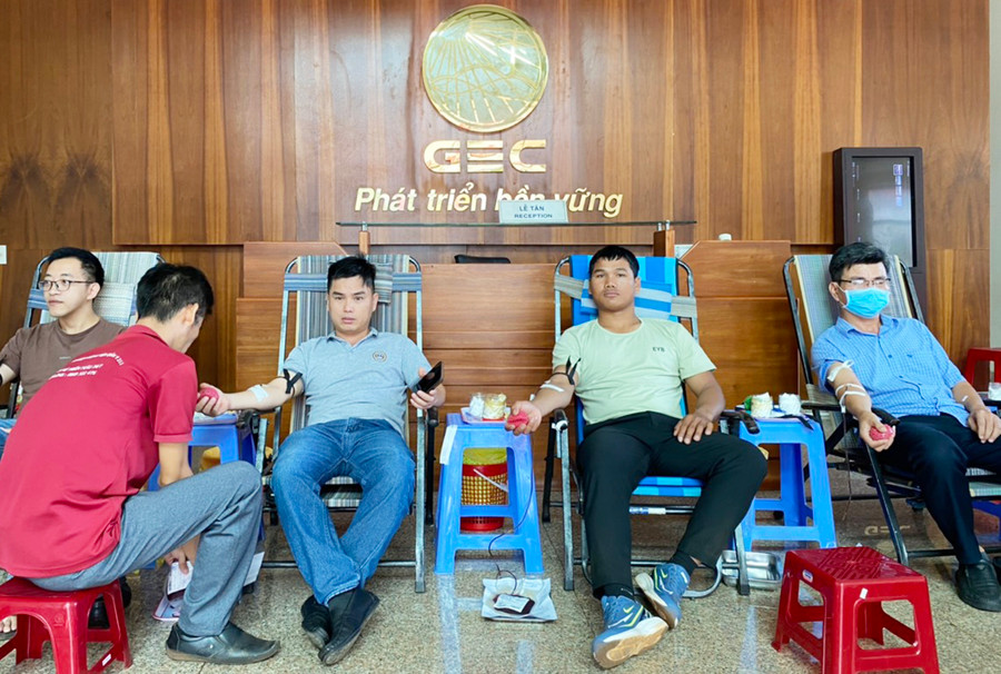 Đông đảo cán bộ, công nhân viên Công ty cổ phần Điện Gia Lai tham gia HMTN. Ảnh: Hồng Ngọc