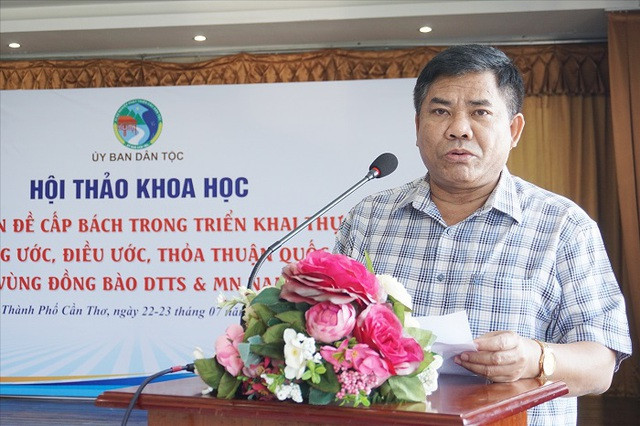 Thứ trưởng, Phó Chủ nhiệm Ủy ban Dân tộc Y Thông. Ảnh nguồn VGP