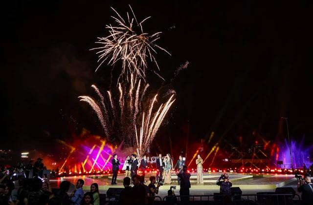 Màn trình diễn pháo hoa tại The Global City năm 2023. Ảnh: Masterise Homes Màn trình diễn pháo hoa tại The Global City năm 2023. Ảnh: Masterise Homes