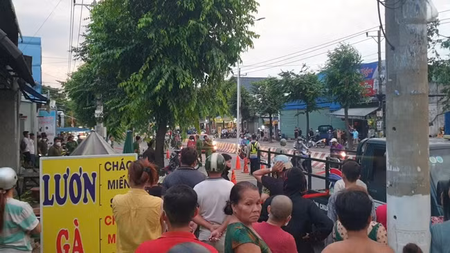 Hiện trường vụ tai nạn.