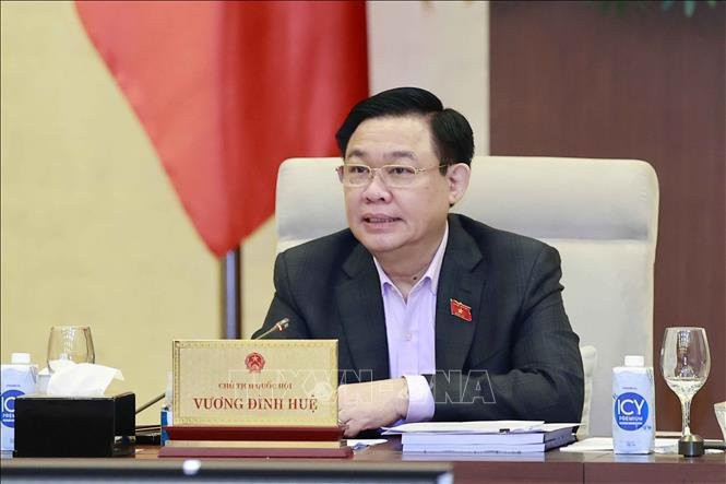 Chủ tịch Quốc hội Vương Đình Huệ phát biểu. Ảnh: Doãn Tấn - TTXVN Chủ tịch Quốc hội Vương Đình Huệ phát biểu. Ảnh: Doãn Tấn - TTXVN