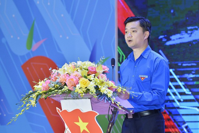 Cuộc thi về Nghị quyết Đại hội Đoàn toàn quốc có gần 1 triệu người hưởng ứng - Ảnh 2. Anh Nguyễn Minh Triết phát biểu tại buổi lễ. Ảnh: Vũ Đức